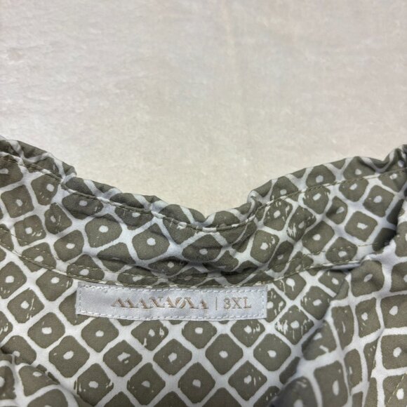 Manaloa Mens Aloha Pullover Hawaiian Short Sleeve Shirt 3XL Tan ‘UPENA - Picture 2 of 15